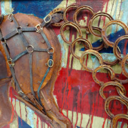 Horse of war sculpture by Nadine Collinson