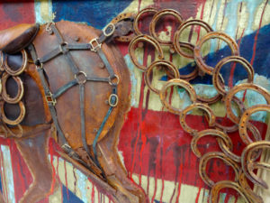 Horse of war sculpture by Nadine Collinson
