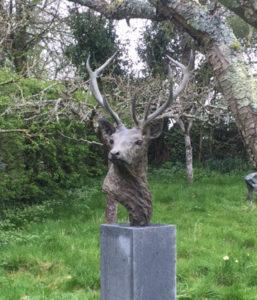Stag Head sculpture by Nadine Collinson