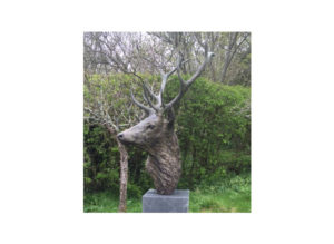 Stag Head sculpture by Nadine Collinson