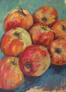 Apples painting by Nadine Collinson
