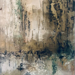 Chalk Stream I - Mixed media on canvas