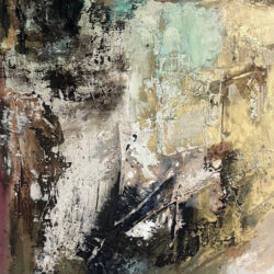 Chalk stream II Mixed media on canvas